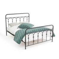 Кровать Из металла Clarel 160 x 200 см черный LA REDOUTE INTERIEURS  фото, kupilegko.ru